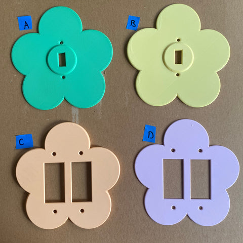 Flower Light Switch Cover Seconds
