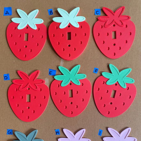 Strawberry Light Switch Cover Seconds