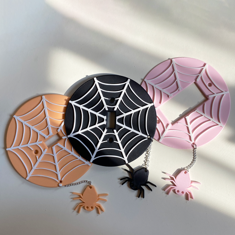 Spider Web Light Switch Cover (Single)