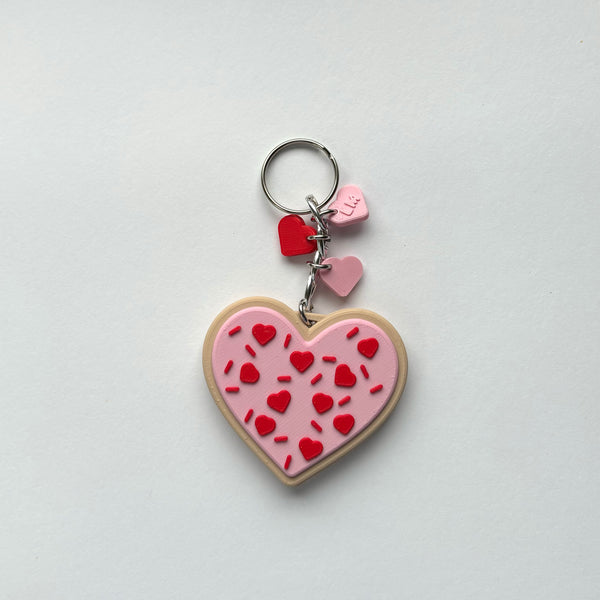 Heart Cookie Keychain