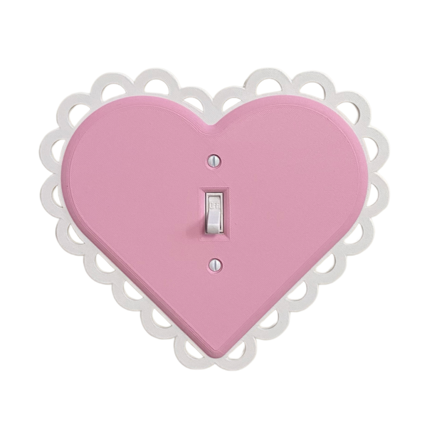 Heart Light Switch Cover (Single)