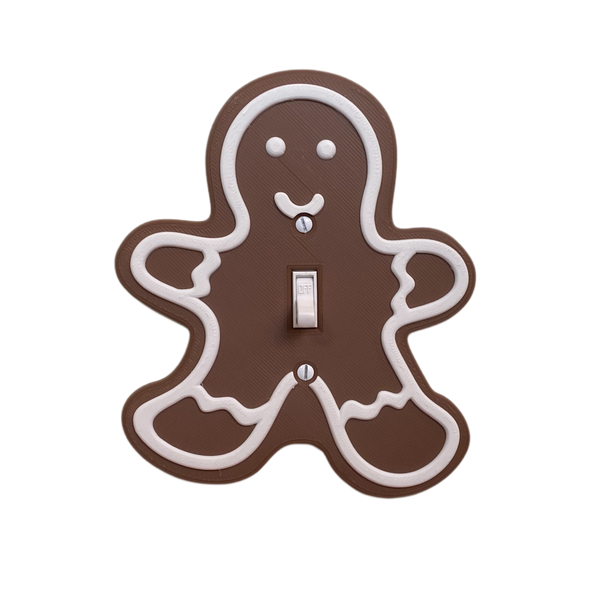 Gingerbread Person Light Switch Cover (Single)