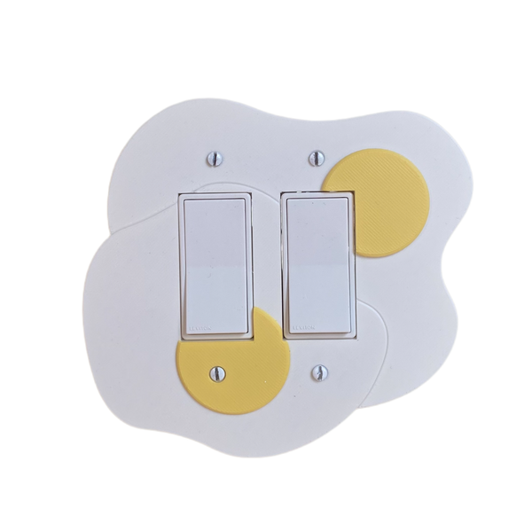 Egg Light Switch Cover (Double)