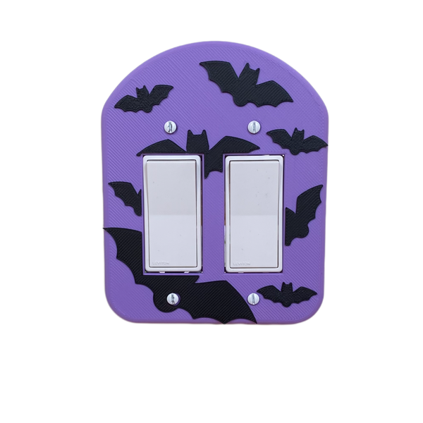 Bat Light Switch Cover (Double)