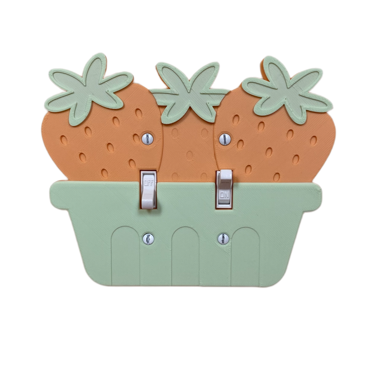 Strawberry Basket Light Switch Cover (Double) Leela Made