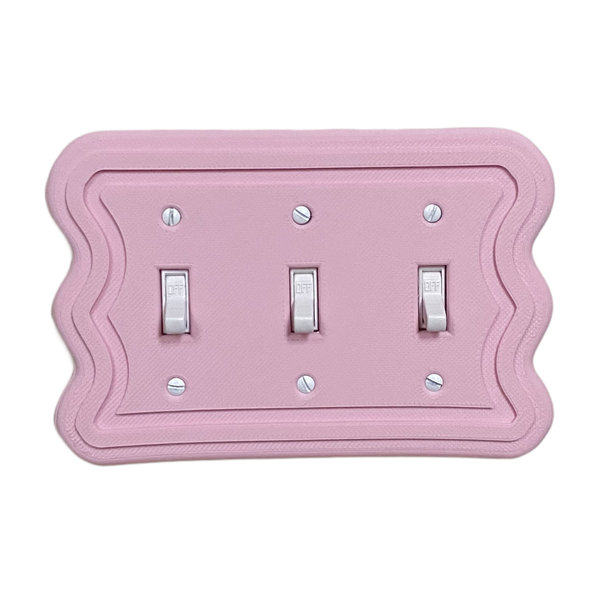 Squiggly Light Switch Cover (Triple)
