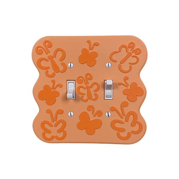 Butterfly Light Switch Cover (Double)