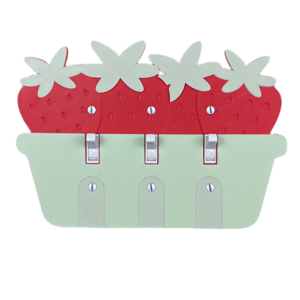 Strawberry Basket Light Switch Cover (Triple)