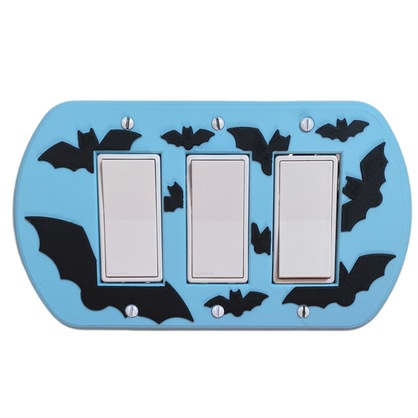 Bat Light Switch Cover (Triple)