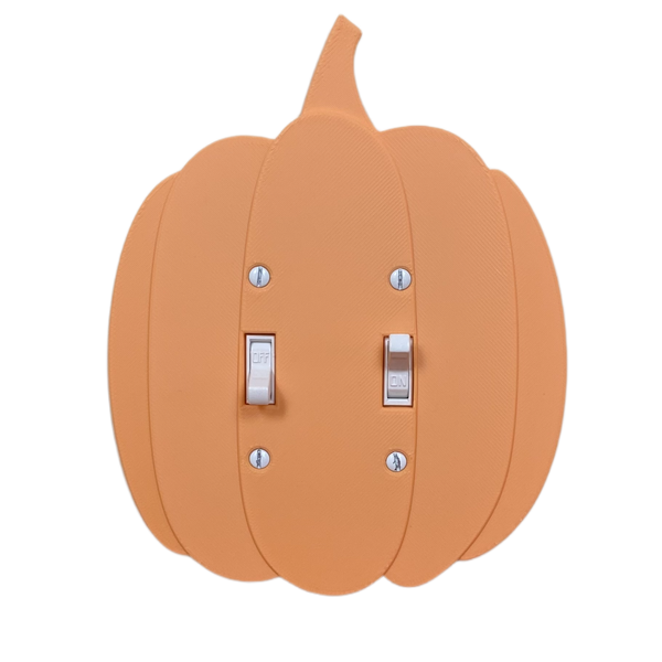Pumpkin Light Switch Cover (Double)