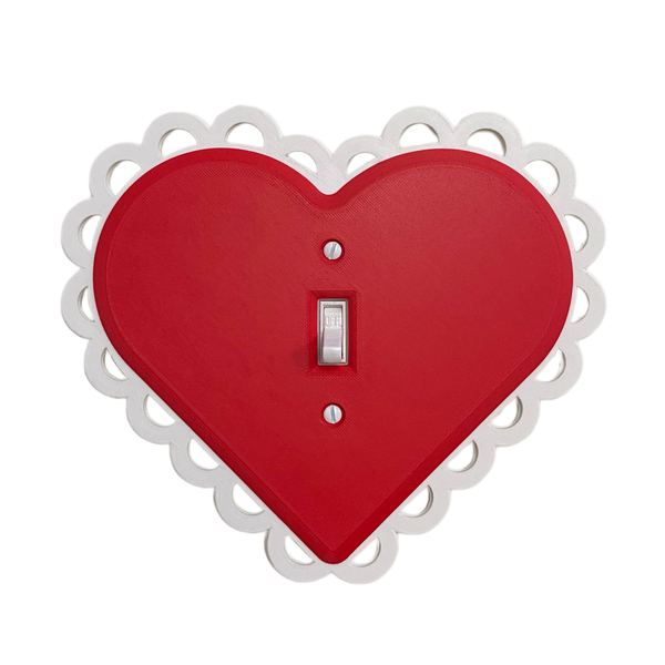 Heart Light Switch Cover (Single)