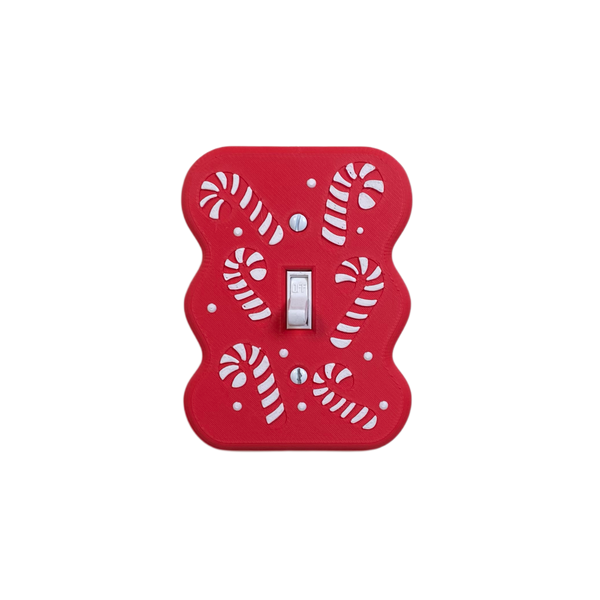 Candy Cane Light Switch Cover (Single)
