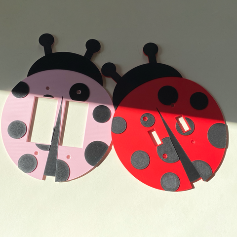 Ladybug Light Switch Cover (Double)