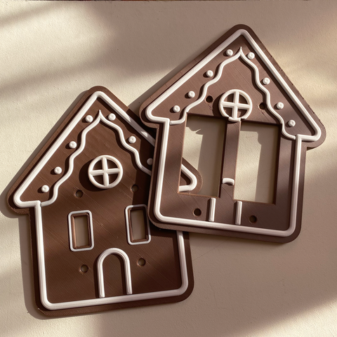 Gingerbread House Light Switch Cover (Double)