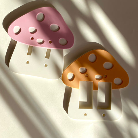 Mushroom Switch Plate Cover (Double)
