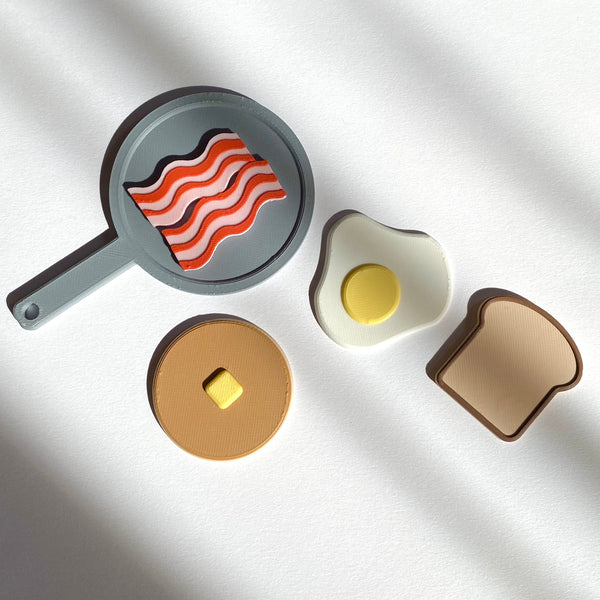Breakfast Pan Magnets Set