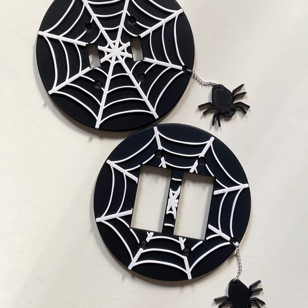 Spider Web Light Switch Cover (Double)