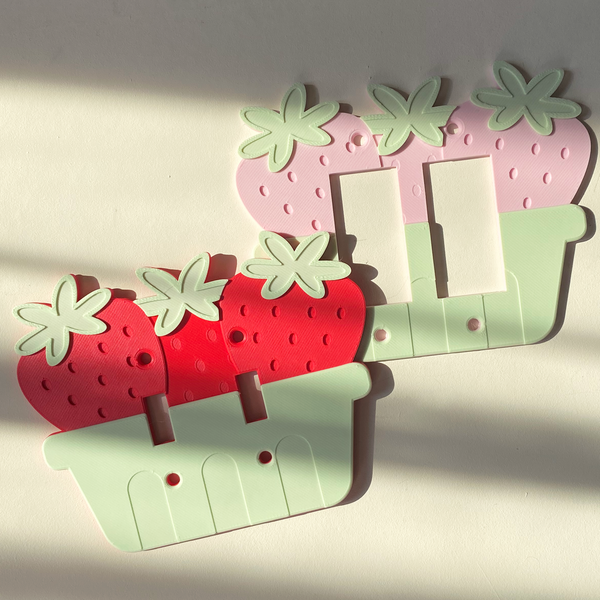 Strawberry Basket Light Switch Cover (Double)