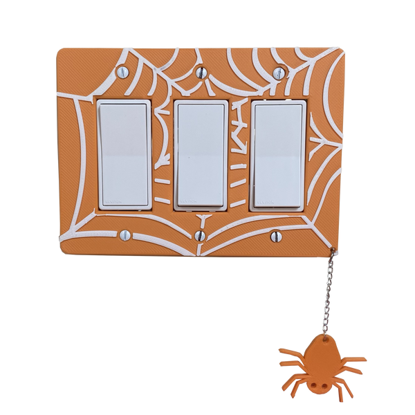 Spider Web Light Switch Cover (Triple)