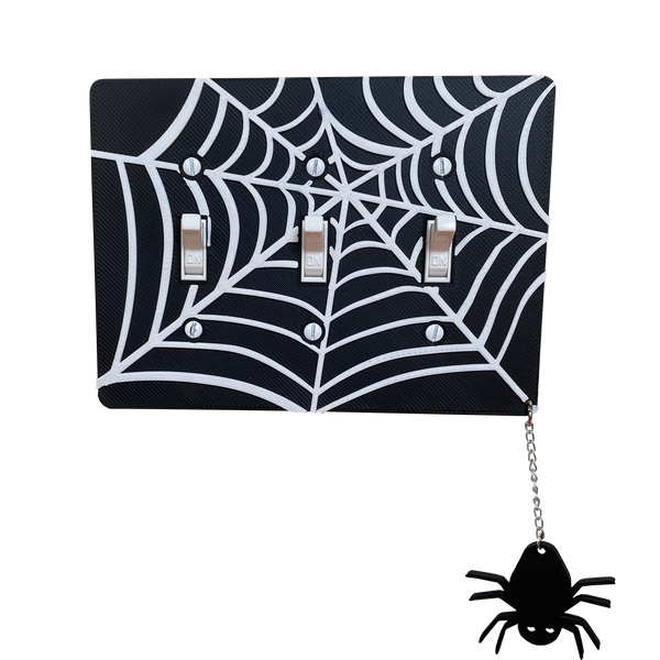 Spider Web Light Switch Cover (Triple)